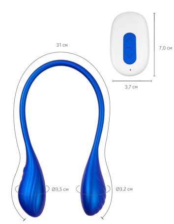 Двусторонний вибратор Agamien Leroina
