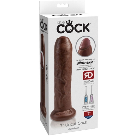 Фаллос King Cock 7" Uncut, Pipedream