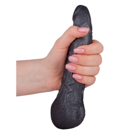 Фаллос-насадка Lovething Black Bent